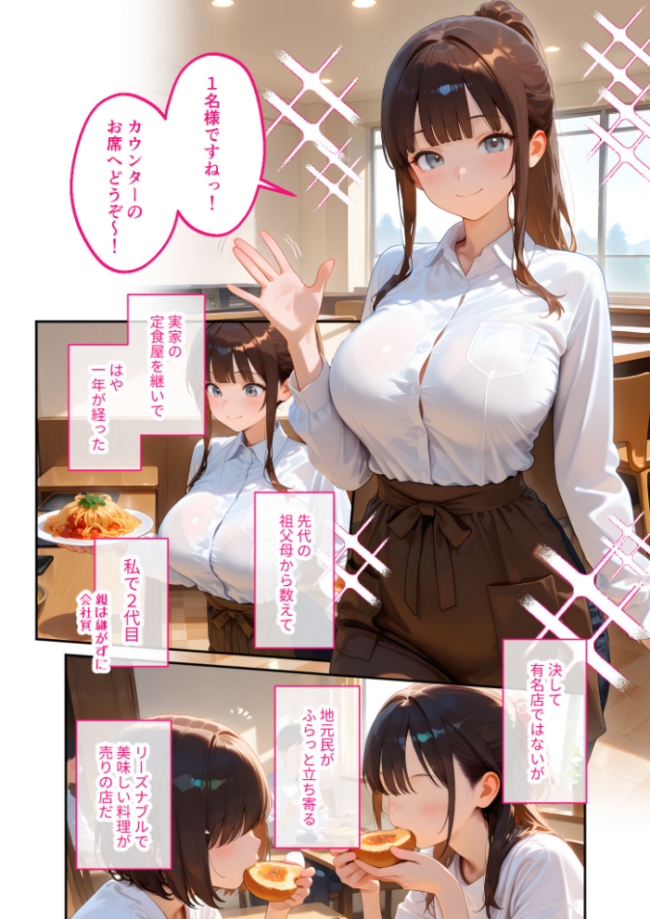 当店限定！セックス￥0サービス 〜まごごろ定食屋さんの献身えっち〜 モザイク版  ラビットフット サンプル画像