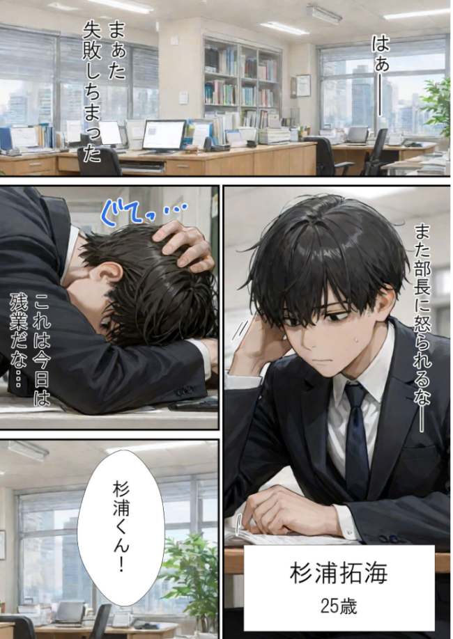 仕事で失敗ばかりの俺が人妻上司(48)と残業したら濡れ濡れセックス始まった話 モザイク版 ラブ熟 あいラビ サンプル画像