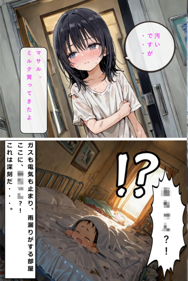 レ○プされていた少女を保護したら花嫁になった話 モザイク版  hentaiedge あいラビ サンプル画像