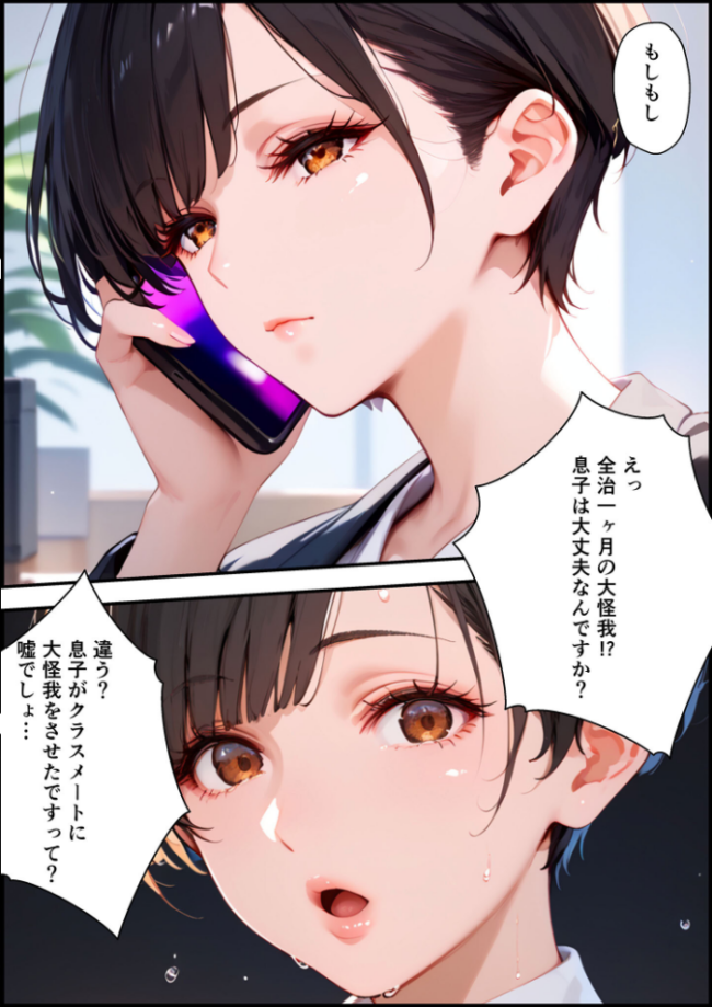 【全2作収録】女手ひとつでボクを育ててくれた自慢の母がボクを守るためにいじめっ子の女になる話 1＆2 モザイク版  バベル太郎 あいラビ サンプル画像