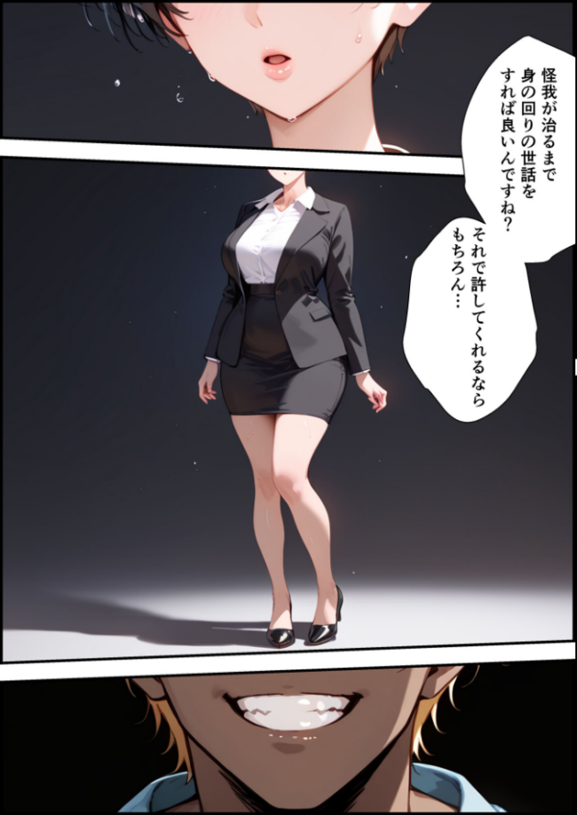 【全2作収録】女手ひとつでボクを育ててくれた自慢の母がボクを守るためにいじめっ子の女になる話 1＆2 モザイク版  バベル太郎 あいラビ サンプル画像