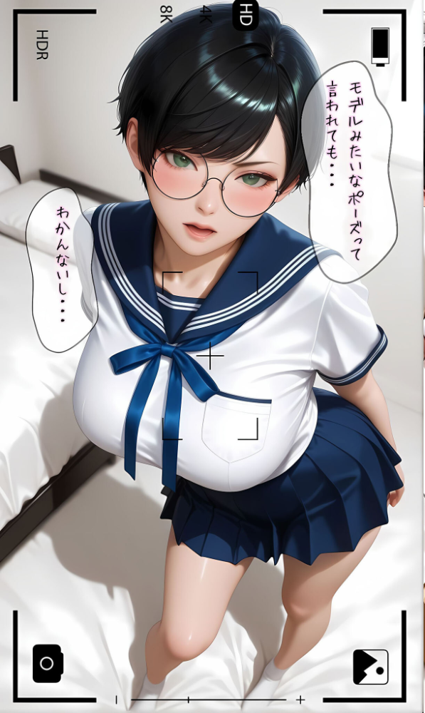 【純朴巨乳美●●パイ●リ編】水着撮影会のはずが、いつのまにかおぢさんち〇ぽに沼る話3 モザイク版 メコ神 あいラビ サンプル画像