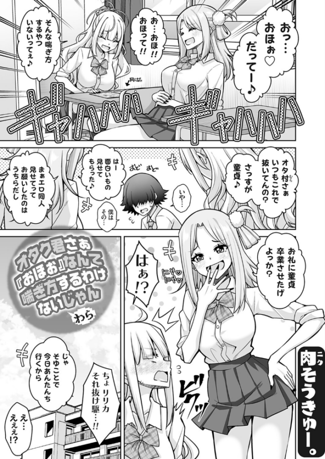オタク君さぁ『おほぉ』なんて喘ぎ方するわけないじゃん わら  肉そうきゅー。 サンプル画像