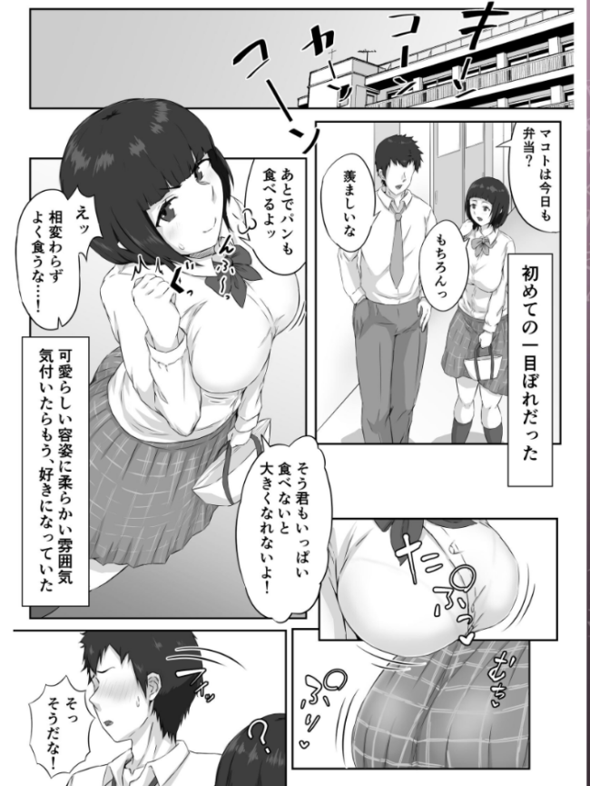押しに弱い巨乳彼女は断り切れずに寝取られる  ぷにふかうめ サンプル画像