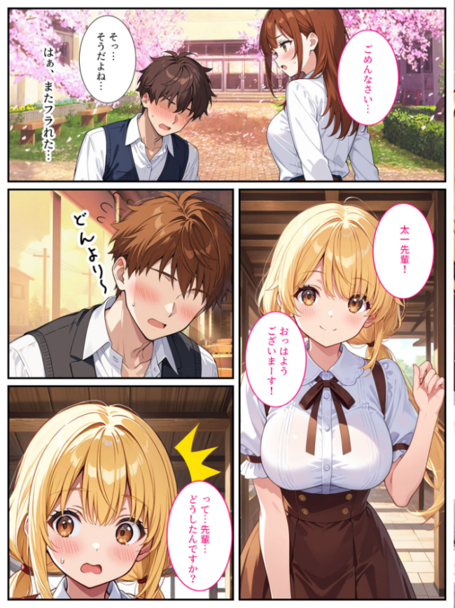 落ち込んでるオレに爆乳の後輩女子が処女をくれました! モザイク版 StudioSR あいラビ サンプル画像