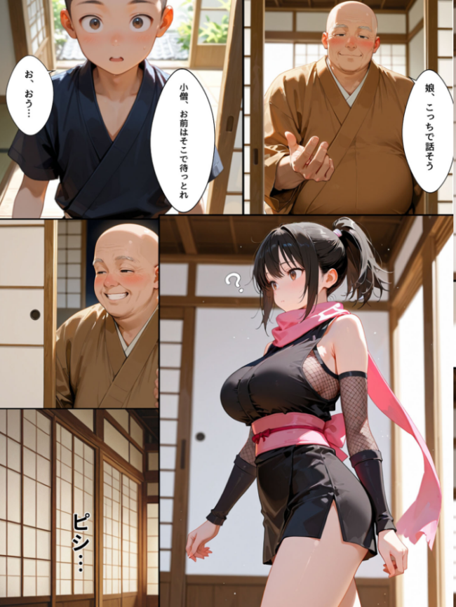 隙だらけな爆乳くの一潜入任務 モザイク版  bbの部屋 あいラビ サンプル画像