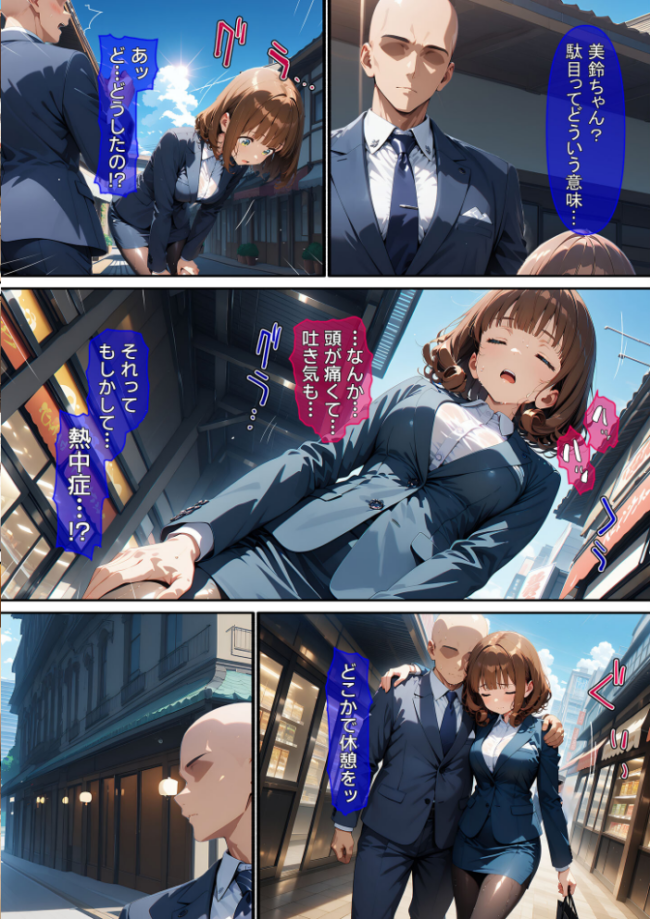 熱中症で倒れた後輩ちゃんを●●●する話 モザイク版  ばななメモリアル あいラビ サンプル画像