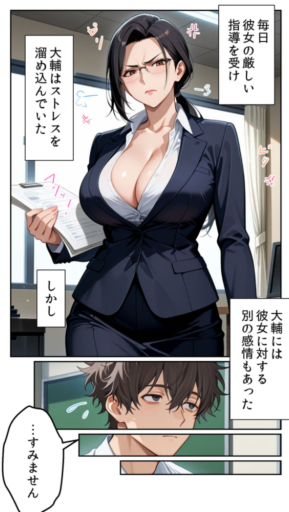 ●●アプリと人妻お局の淫らな堕落 〜社内一のエロい女を思いのままに〜 モザイク版 とろとろコミック あいラビ サンプル画像