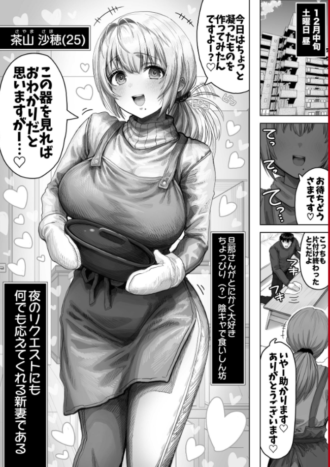 夫婦ノ夜【白抜き修正版】 メリクリ編 〜お茶目な奥さんと過ごす聖シコノ夜〜  ぎばちゃん サンプル画像
