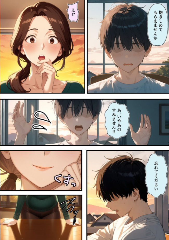 友達のお母さんが羨ましすぎて僕の週1お母さんになってもらって褐色乳首に甘えまくった話【単話】(1) モザイク版 エロ漫画 サンプル画像
