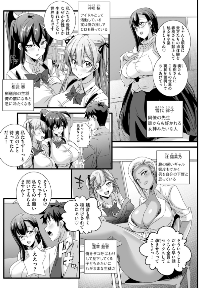 ぱられる☆はぁれむ 〜童貞教師の俺が並行世界で巨乳女子たちにモテまくり！？〜【FANZA特典付】  鷲塚翔 サンプル画像