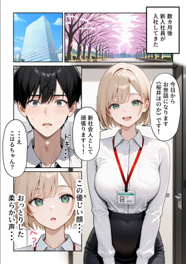 大好きな風俗嬢が新卒OLとして俺の部下になった話【単話】（1） モザイク版　エロ漫画 サンプル画像