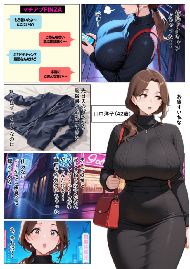 背徳感に負けたGカップむちむち人妻 息子の親友と本能剥き出しセックスした話〜欲求不満母からメスになった夜〜 モザイク版  かのん絵師 あいラビ サンプル画像