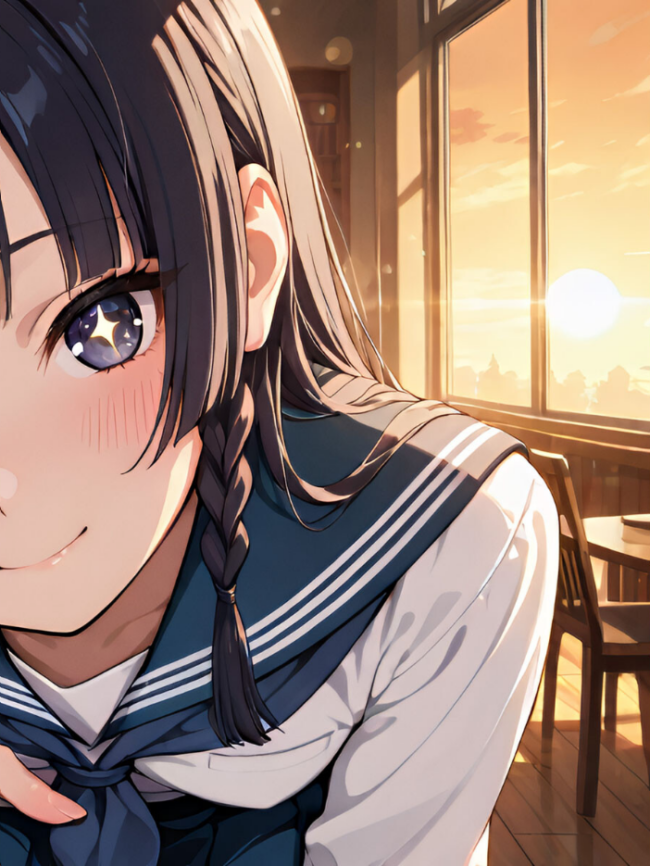 【CG】微乳図書委員の受難 おじさんに汚され、理性が崩壊する瞬間 モザイク版 万工房 あいラビ サンプル画像