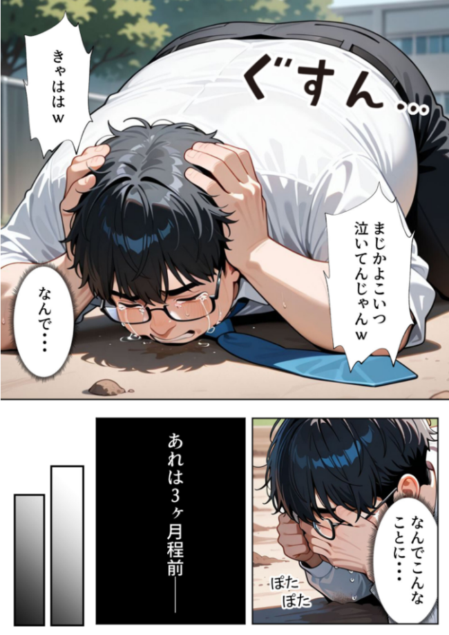 いじめられてた陰キャのボクが生意気チビギャルに中●し報復した話〜桃瀬愛羅 裏垢編〜 モザイク版 ぱにぱに あいラビ サンプル画像