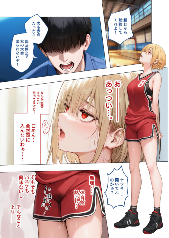 【合冊版】真夏のビッチな姉妹ハーレム 〜オ○ニー中毒ギャル達の家庭教師になった俺〜 第1巻 FANZA限定版 ガムイチ サンプル画像