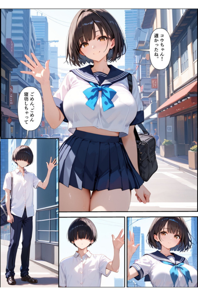 【全2作収録】ボクを守るために不良の性●●になっても絶対に堕ちないカノジョ モザイク版 バベル太郎 あいラビ サンプル画像