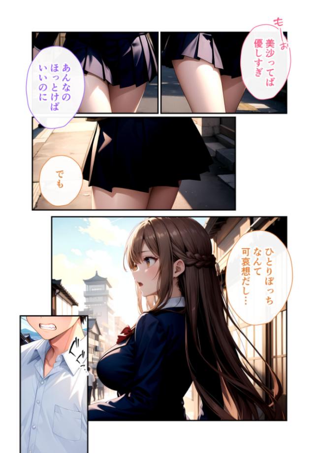 陰キャの僕、透視の力を手に入れる。第十九話 〜凛々しい弓道部員の止まらない腰振り〜 モザイク版 エロ漫画 サンプル画像