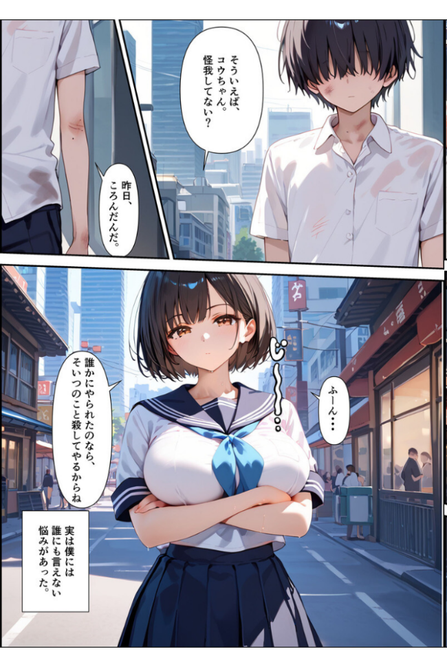 【全2作収録】ボクを守るために不良の性●●になっても絶対に堕ちないカノジョ モザイク版 バベル太郎 あいラビ サンプル画像