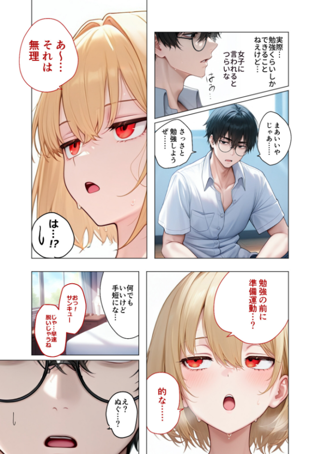 【合冊版】真夏のビッチな姉妹ハーレム 〜オ○ニー中毒ギャル達の家庭教師になった俺〜 第1巻 FANZA限定版 ガムイチ サンプル画像
