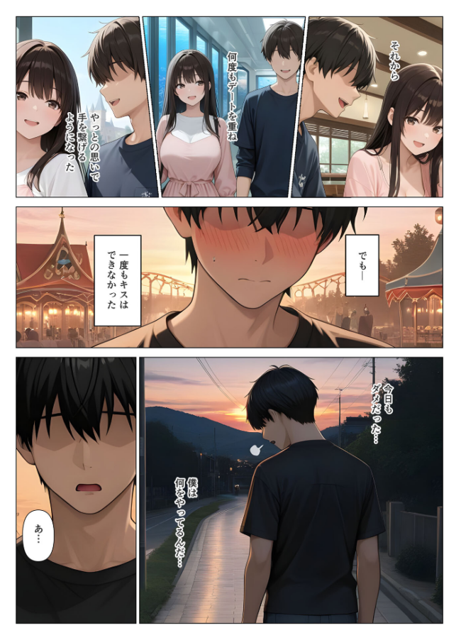 初めての相手は彼女の姉 人妻に童貞相談したら中●しセックスしてしまった話 モザイク版 桃色紅茶 あいラビ サンプル画像