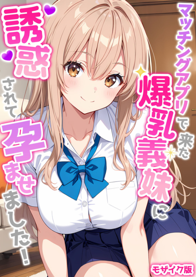 マッチングアプリで来た爆乳義妹に誘惑されて孕ませました! モザイク版 エロ漫画 サンプル画像