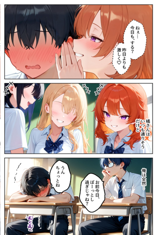 家出してきたクラスの人気ギャルがうちに転がり込んできたけど…まさかの処女でした【単話】(2) モザイク版 エロ漫画 サンプル画像
